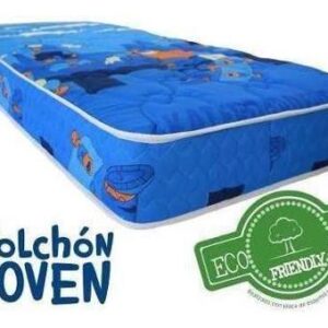 Colchón Arcoiris Espuma Chicos Tela Estamp Nene 190x80 Dct