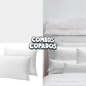 Combo 1 Sábanas 300 H Danubio 2 Toallones 2 Almohadas Dct