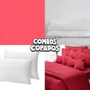 Combo 1 Sábanas 400 H King 2 Toallones 2 Almohadas Dct