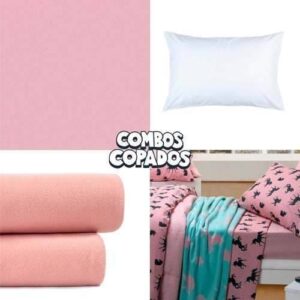 Combo 1 Sábanas Infantil Danubio Twin 1 Polar 1 Almohada Dct